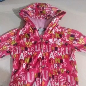 NWOT Under Armour girls size 4 zip up hoodie